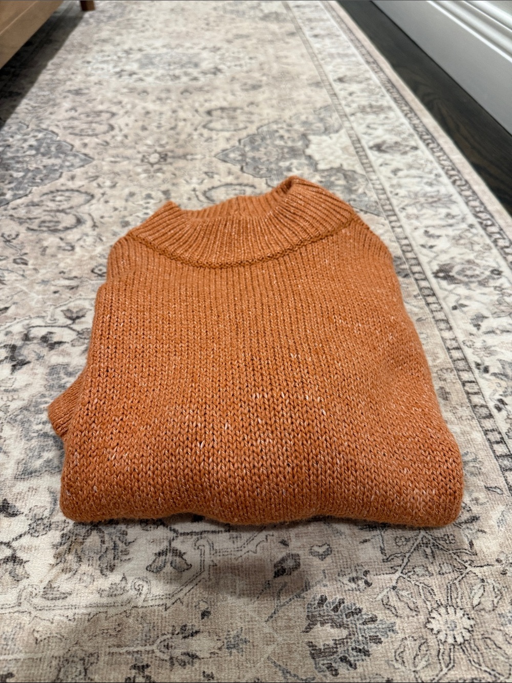 aerie Rust Orange Knit Sweater